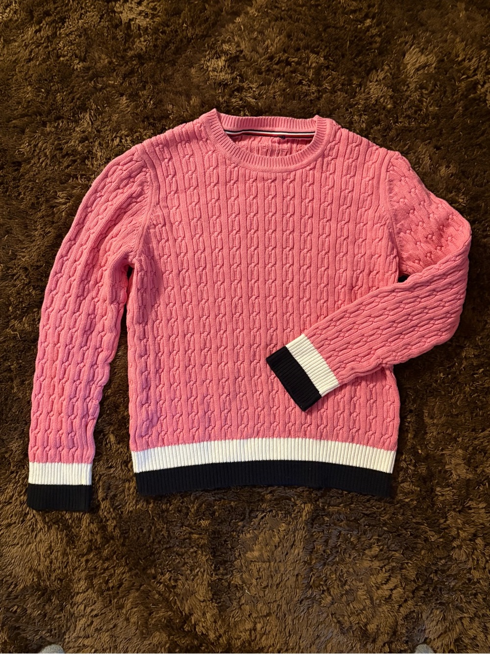100% cotton Tommy Hilfiger Cable Knit Sweater